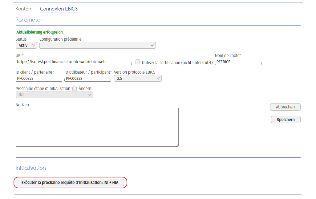 Initialisierungsabfrage | MCA Concept Initialisierungsabfrage | MCA Concept