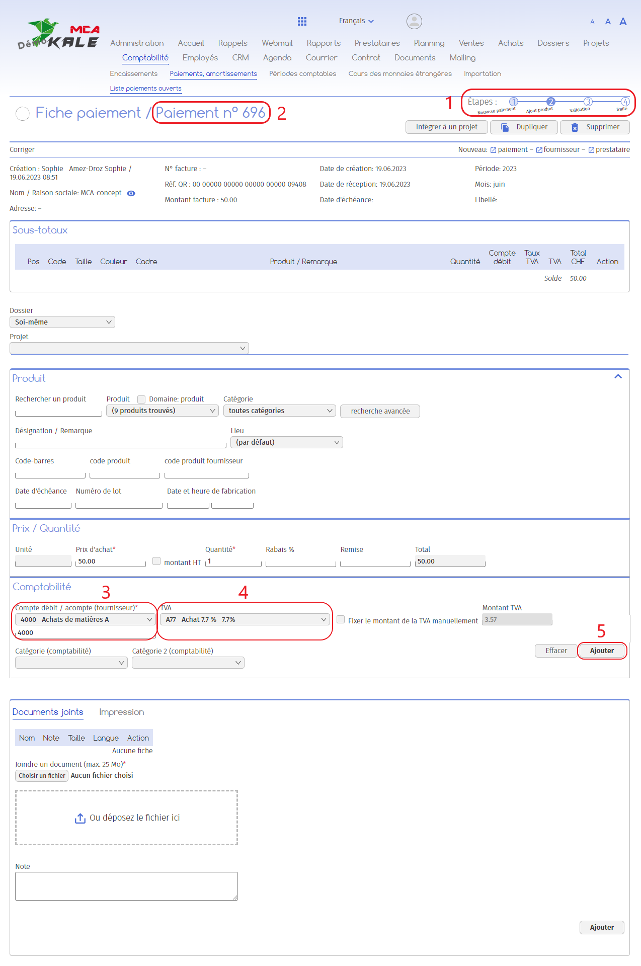 Ajout Produit (1)  | MCA Concept